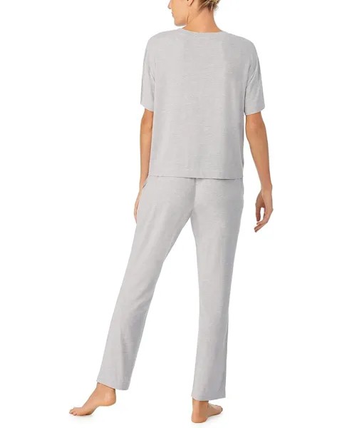 Пижамный комплект Sanctuary Short Sleeve Tee Cropped PJ Set, серый