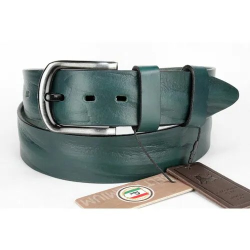 Ремень PREMIUM BELT, размер 125, зеленый