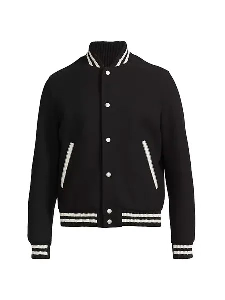 Университетская куртка Teddy College Saint Laurent, цвет noir
