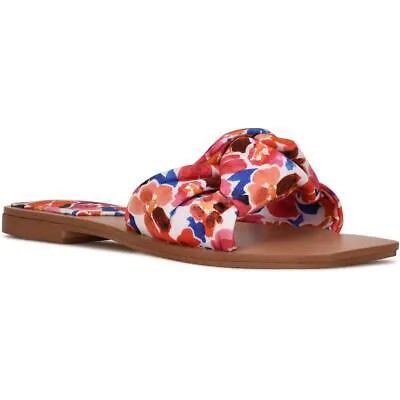 Nine West Womens Rosey Slip On Flat Outdoors Slide Sandals Shoes BHFO 3326