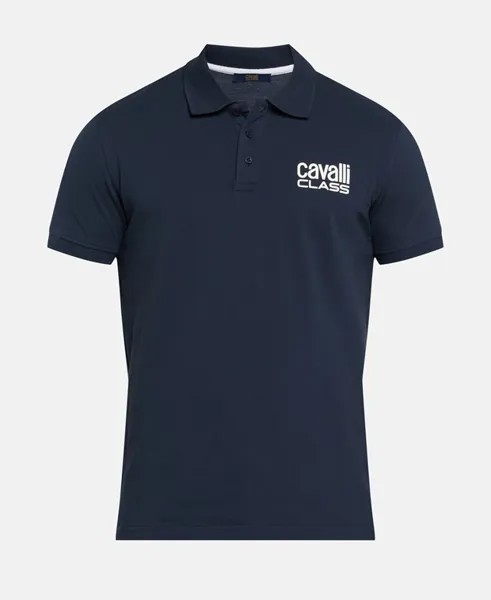 Рубашка поло Cavalli Class, темно-синий