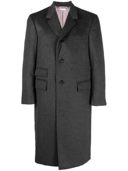Кашемировое пальто Thom Browne, серый