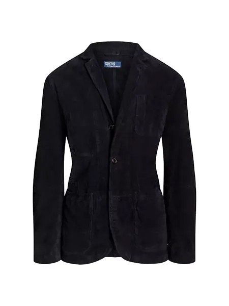 Замшевое спортивное пальто Artisan Polo Ralph Lauren, синий