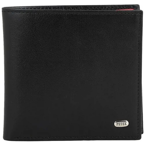 Портмоне Petek 1855 121.000.A31, фактура гладкая, красный, черный