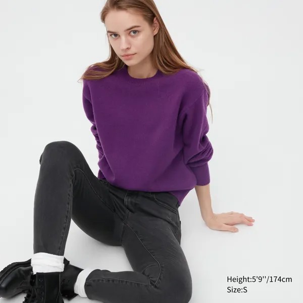 Джемпер женский UNIQLO 450516COL76 фиолетовый XS (доставка из-за рубежа)