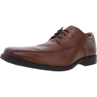 Мужские оксфорды Clarks Tilden Walk коричневые кожаные на шнуровке 11 Medium (D) BHFO 1887
