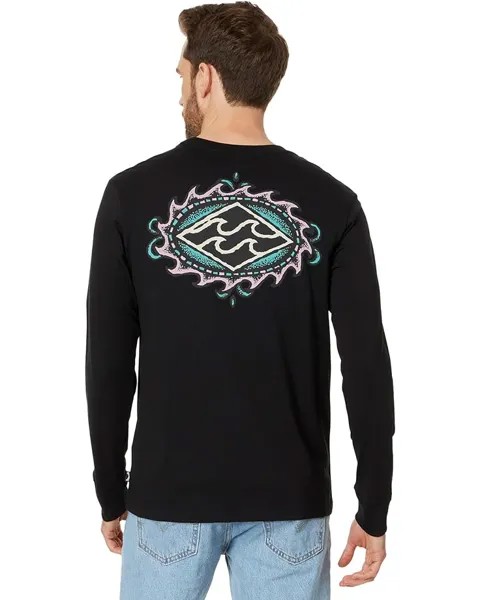 Футболка Billabong Crayon Wave Long Sleeve, цвет Black 2