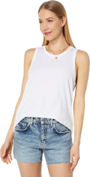Топ LAmade Mitered Back Muscle Tank, белый