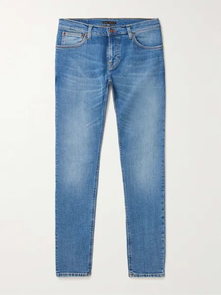 Узкие джинсы Terry Slim Fit NUDIE JEANS, синий