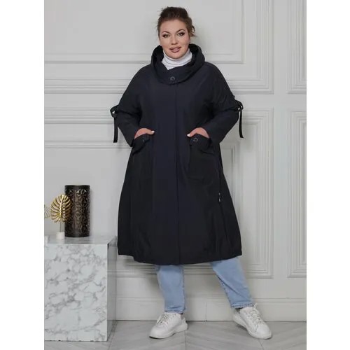 Плащ Karmelstyle, размер 50, синий