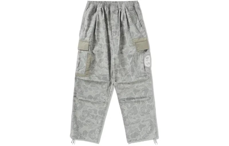 Совместно с Alpha Industries Повседневные брюки унисекс A Bathing Ape, серый