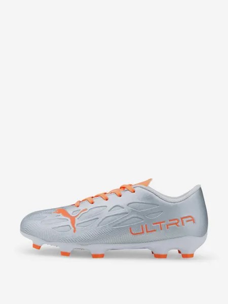 Бутсы для мальчиков PUMA Ultra 4.4 FG/AG Jr, Серебряный