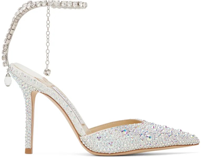 Белые туфли Saeda 100 Jimmy Choo