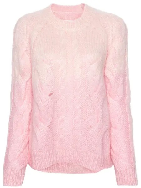 Джемпер фактурной вязки Maison Margiela, розовый