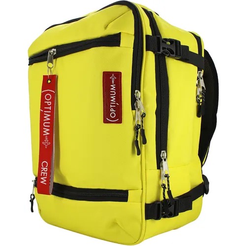 Сумка дорожная сумка-рюкзак Optimum Crew 401357171, 24 л, 40х30х20 см, ручная кладь, желтый