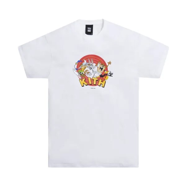 Футболка Kith x Looney Tunes That's All Folks Tee 'White', белый