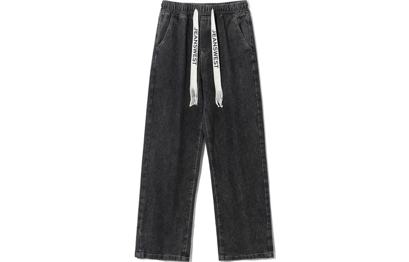 Jeanswest Джинсы унисекс Jean West, Черный/Серый