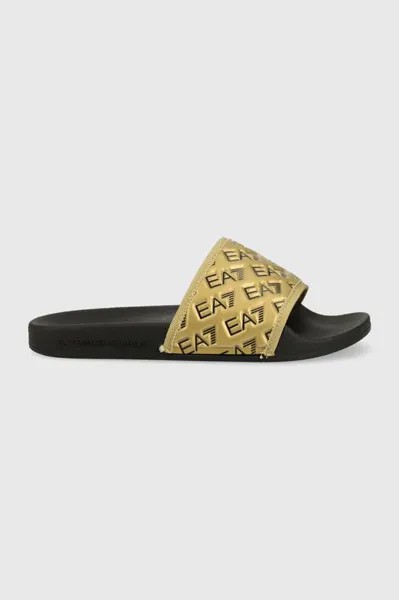 XCP010 XK340 Шлепанцы M700 EA7 Emporio Armani, золото