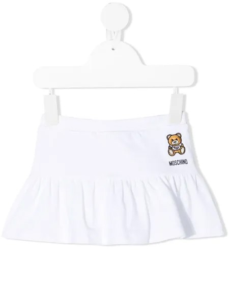 Moschino Kids юбка с вышивкой Toy Bear