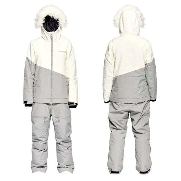 Комбинезон горнолыжный женский ONESKEE Parka Grey/Egret 2024