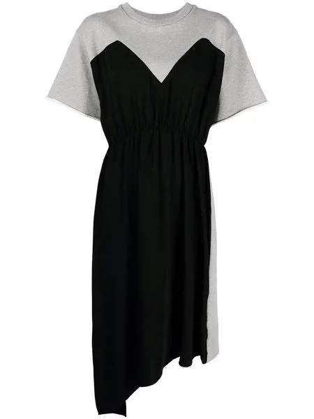 MM6 Maison Margiela платье из джерси в стиле колор-блок
