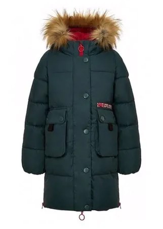 Парка Oldos Лючия OAW202T1JK18 размер 122, малахит/розовый