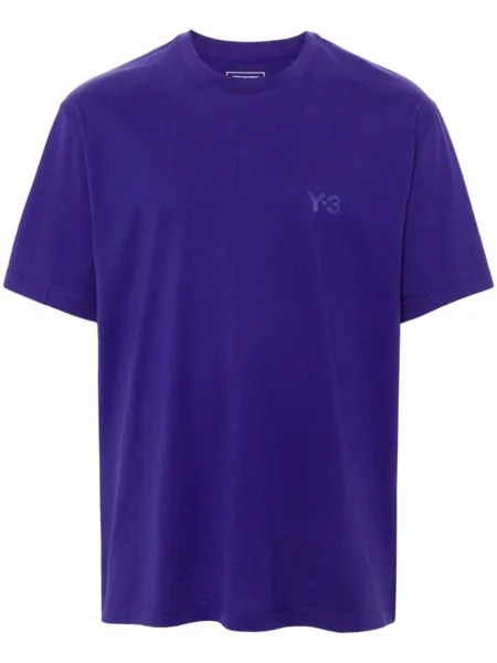 Y-3 футболка с короткими рукавами, фиолетовый