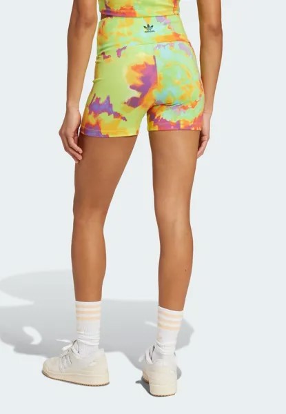 Леггинсы TIE-DYED SHORT adidas, желтый