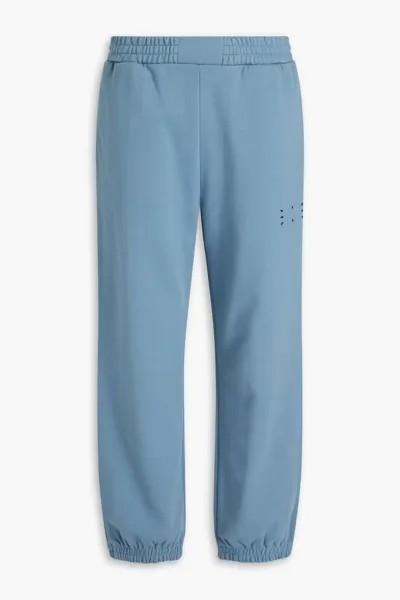 Спортивные брюки из французской хлопковой махры с аппликациями Mcq Alexander Mcqueen, цвет Slate blue
