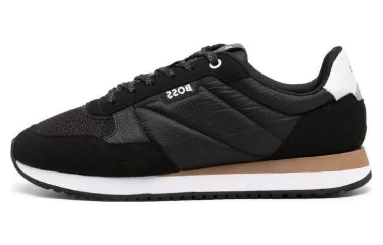 Кроссовки BOSS Padded Lace-up Sneakers, черный