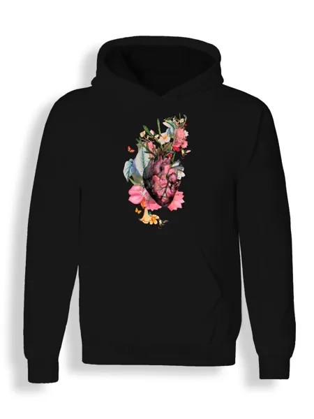 Худи унисекс СувенирShop Абстракция/Анатомия/Искусство 52 черное 2XL