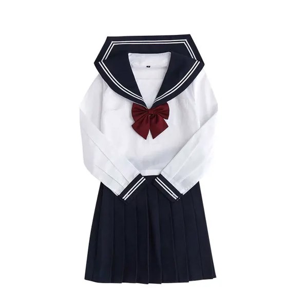 JK наряды, черный морской костюм моряка, японская школьная форма, платье для девочек, плиссированная юбка, Vestidos, винтажные черные платья
