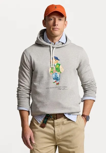 Джемпер с капюшоном POLO BEAR FLEECE HOODIE Ralph Lauren, светло-серый