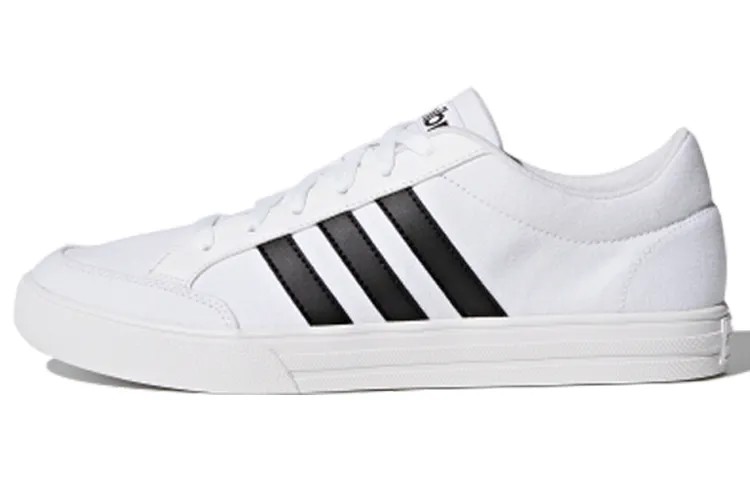 Кроссовки унисекс для скейтбординга Adidas Neo Vs Set белый/черный