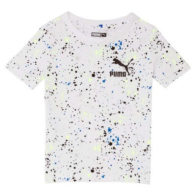 Футболка Puma Galaxy Pack Aop с круглым вырезом и короткими рукавами для малышей, размер 2T