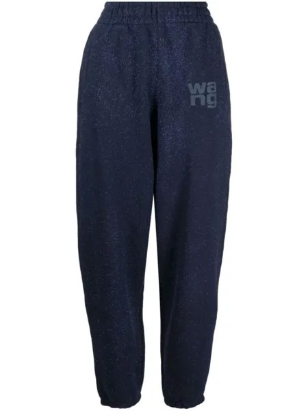 Alexander Wang спортивные брюки с логотипом, синий