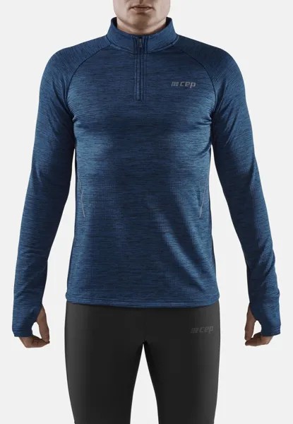 Футболка спортивная Winter Run CEP, цвет dark blue melange