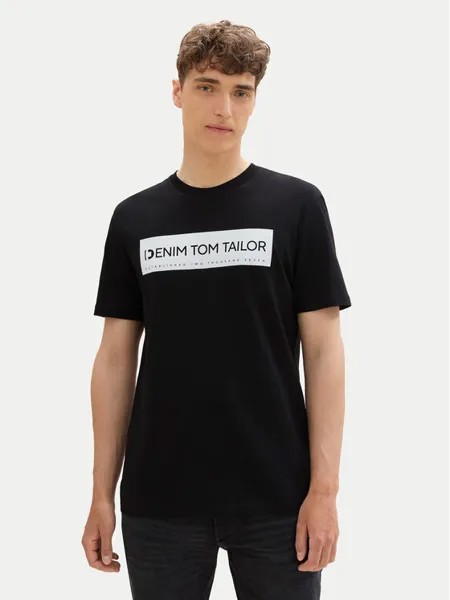 Футболка стандартного кроя Tom Tailor Denim, черный
