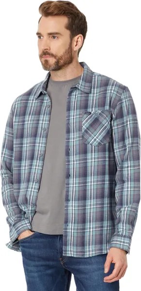 Рубашка O'Neill Redmond Plaid Stretch Long Sleeve Flannel, цвет Scrub Blue