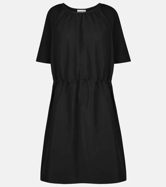 Мини-платье с поясом MONCLER, черный