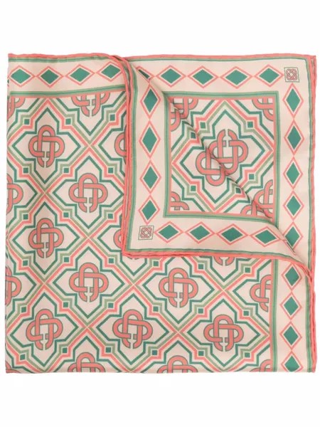 Casablanca шелковый платок с монограммой