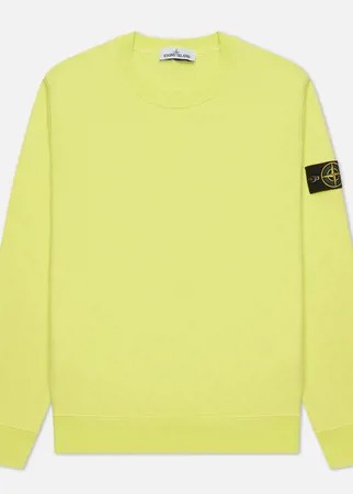 Мужская толстовка Stone Island Classic Fleece Crew Neck, цвет жёлтый, размер XXL