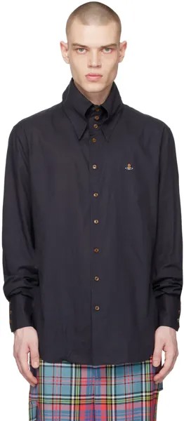 Черная рубашка с вышивкой Vivienne Westwood