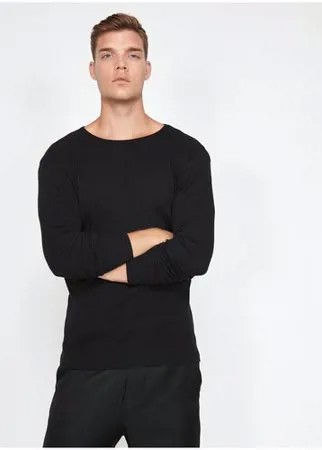 Лонгслив KOTON 0KAM12160OK размер M(50), 999 черный