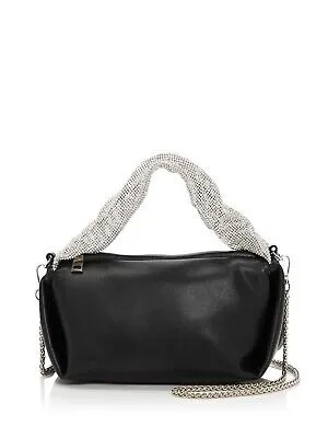 Женская сумочка AQUA с черным ремешком и цепочкой 40 дюймов с одним ремешком