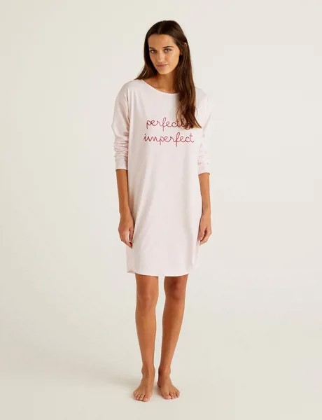 Ночная сорочка женская United Colors of Benetton 21A_3VD03C267 бежевая S