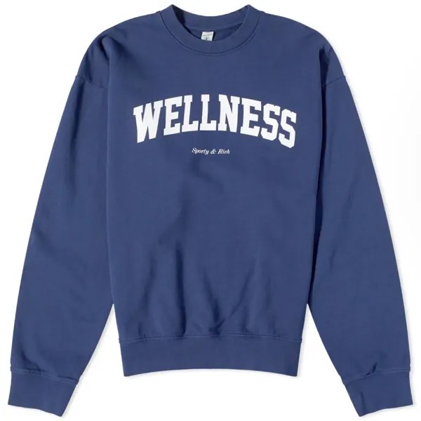 Свитшот Sporty & Rich Wellness Ivy Crew Unisex, темно-синий
