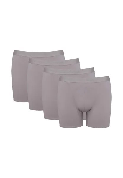 Мужские боксеры, 4 шт. - Ever Soft Short, модал, однотонные sloggi, серый
