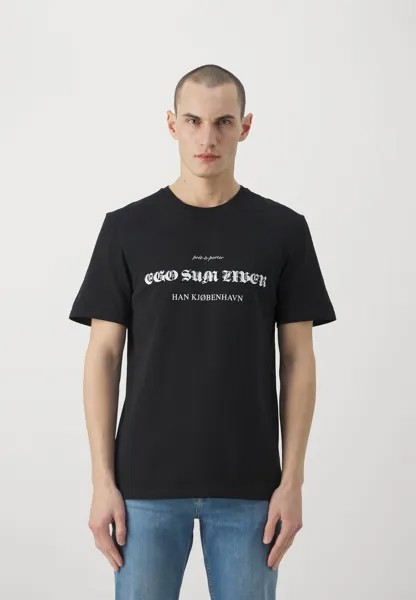 Футболка с принтом Freedom Regular Tee Unisex Han Kjøbenhavn, черный