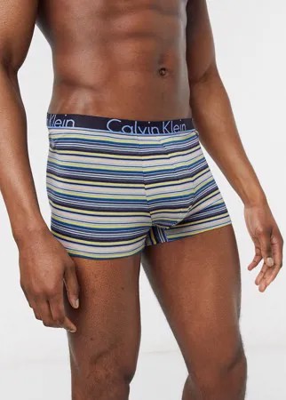 Боксеры-брифы в полоску Calvin Klein-Синий